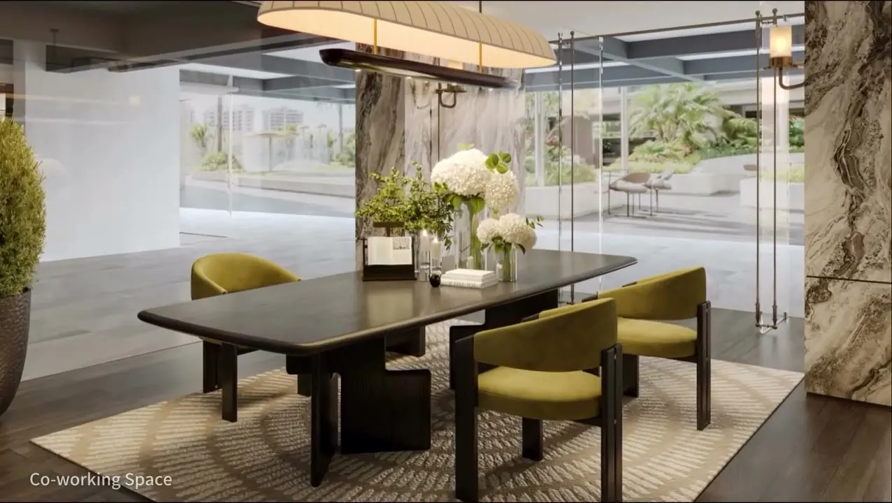 Proposed HYDE II co-working area with desk and seating